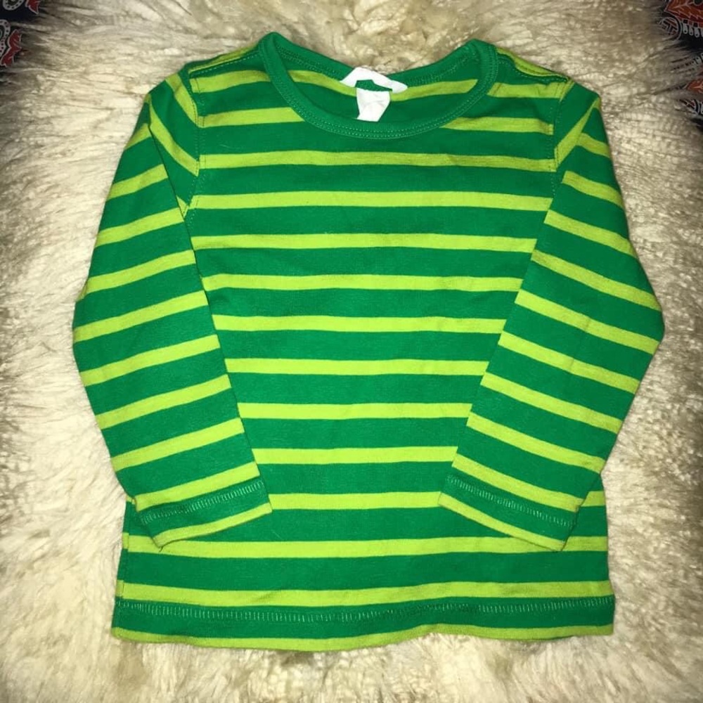 GUC H&M basic striped l/s tee